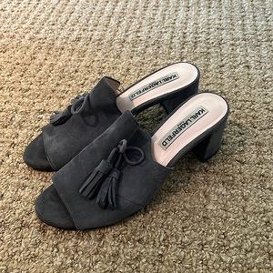 Karl Lagerfeld Holly Mules size 6.5 gray